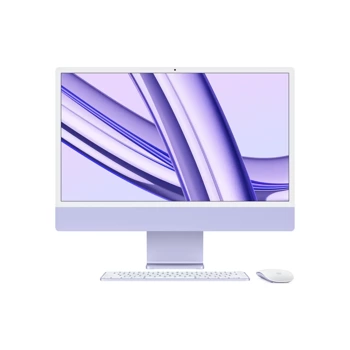 24 iMac Retina 4.5K display: Apple M3 8 rdzeni CPU, 10 rdzeni GPU, 256GB SSD - Fioletowy
