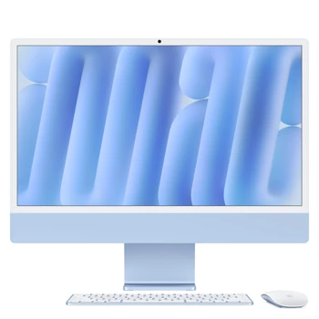 24-inch iMac with Retina 4.5K display: Apple M4 chip with 10‑core CPU and 10‑core GPU, 16GB, 256GB SSD - Blue