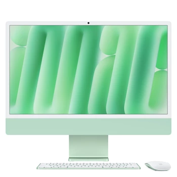 24-inch iMac with Retina 4.5K display: Apple M4 chip with 10‑core CPU and 10‑core GPU, 16GB, 256GB SSD - Green