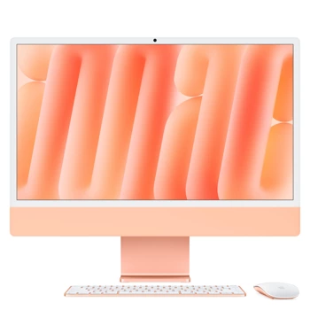 24-inch iMac with Retina 4.5K display: Apple M4 chip with 10‑core CPU and 10‑core GPU, 16GB, 256GB SSD - Orange