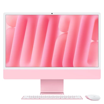 24-inch iMac with Retina 4.5K display: Apple M4 chip with 10‑core CPU and 10‑core GPU, 16GB, 256GB SSD - Pink