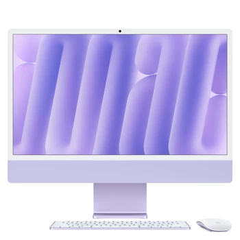 24-inch iMac with Retina 4.5K display: Apple M4 chip with 10‑core CPU and 10‑core GPU, 16GB, 256GB SSD - Purple