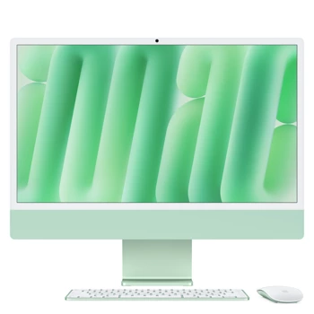 24-inch iMac with Retina 4.5K display: Apple M4 chip with 8‑core CPU and 8‑core GPU, 16GB, 256GB SSD - Green