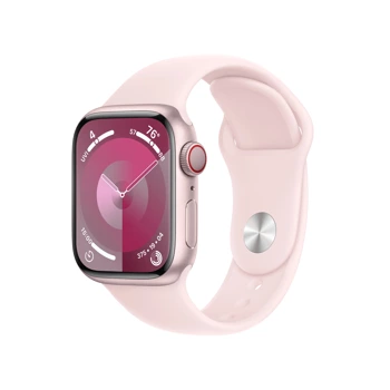 Apple Watch Series 9 GPS + Cellular 41mm Pink Aluminium Case with Light Pink Sport Band - M/L