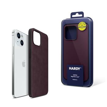 Apple iPhone 15 - 3mk HARDY MagFabric Case Mulberry