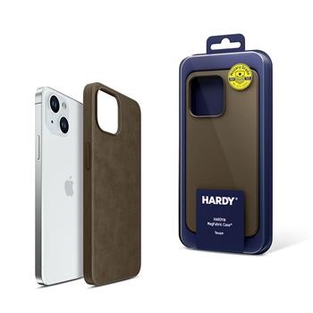 Apple iPhone 15 - 3mk HARDY MagFabric Case Taupe