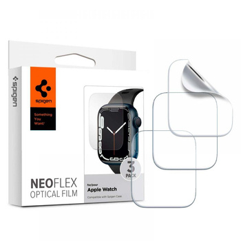 FOLIA OCHRONNA SPIGEN NEO FLEX 3-PACK APPLE WATCH 4 / 5 / 6 / 7 / 8 / 9 / SE (44 / 45 MM) CLEAR