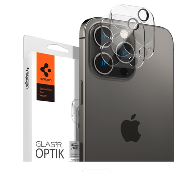 OSŁONA APARATU SPIGEN OPTIK.TR CAMERA PROTECTOR 2-PACK IPHONE 14 PRO / 14 PRO MAX CRYSTAL CLEAR