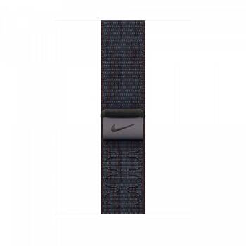 Opaska sportowa Nike w kolorze czarnym/niebieskim do koperty 46 mm