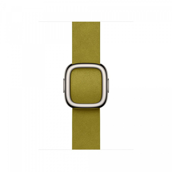 Pasek w kolorze zieleni Chartreuse z klamrą nowoczesną do koperty 42 mm - rozmiar S