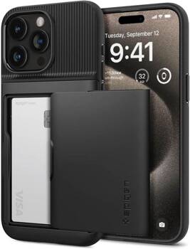 SPIGEN SLIM ARMOR CS IPHONE 15 PRO MAX BLACK