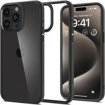 SPIGEN ULTRA HYBRID IPHONE 15 PRO MATTE BLACK