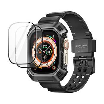 SUPCASE UNICORN BEETLE PRO & TEMPERED GLASS APPLE WATCH ULTRA 1 / 2 (49 MM) BLACK