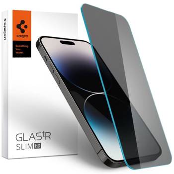 SZKŁO HARTOWANE SPIGEN GLAS.TR SLIM IPHONE 14 PRO PRIVACY