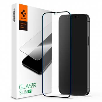 SZKŁO HARTOWANE SPIGEN GLASS FC IPHONE 12 / 12 PRO BLACK