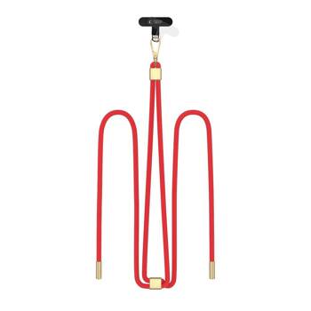 TECH-PROTECT C2S ROPE CROSSBODY STRAP RED/GOLD