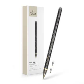 TECH-PROTECT DIGITAL MAGNETIC STYLUS PEN ”4” IPAD CLEAR/BLACK