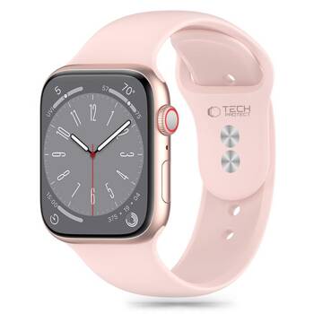 TECH-PROTECT SILICONE APPLE WATCH 6 / 7 / 8 / 9 / 10 / SE (40 / 41 / 42 MM) LIGHT PINK