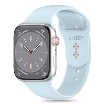 TECH-PROTECT SILICONE APPLE WATCH 6 / 7 / 8 / 9 / 10 / SE (40 / 41 / 42 MM) SKY BLUE