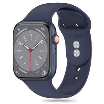 TECH-PROTECT SILICONE APPLE WATCH 6 / 7 / 8 / 9 / 10 / SE / ULTRA 1 / 2 (44 / 45 / 46 / 49 MM) MIDNIGHT BLUE