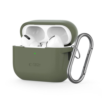 TECH-PROTECT SILICONE HOOK APPLE AIRPODS PRO 1 / 2 OLIVE GREEN