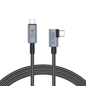 TECH-PROTECT ULTRABOOST MAX ”L” USB 4.0 8K 40GBPS TYPE-C CABLE PD240W 150CM GREY