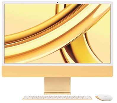 iMac 24 cale: M3 8/10, 8GB, 256GB - Żółty