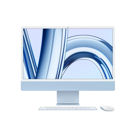 24 iMac Retina 4.5K display: Apple M3 8 rdzeni CPU, 10 rdzeni GPU, 512GB SSD - Niebieski