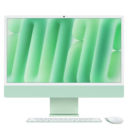 24-inch iMac with Retina 4.5K display: Apple M4 chip with 8‑core CPU and 8‑core GPU, 16GB, 256GB SSD - Green