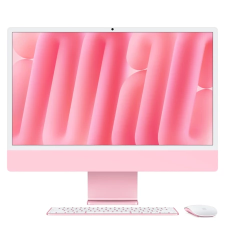 24-inch iMac with Retina 4.5K display: Apple M4 chip with 8‑core CPU and 8‑core GPU, 16GB, 256GB SSD - Pink