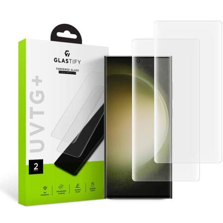 SZKŁO HARTOWANE GLASTIFY UVTG+ 2-PACK GALAXY S23 ULTRA CLEAR