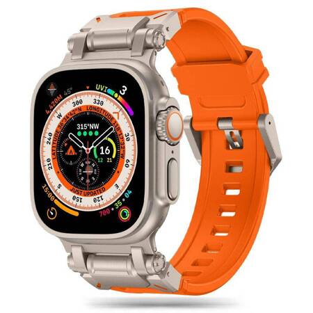 TECH-PROTECT DELTA PRO APPLE WATCH 6 / 7 / 8 / 9 / 10 / SE / ULTRA 1 / 2 (44 / 45 / 46 / 49 MM) ORANGE/TITANIUM