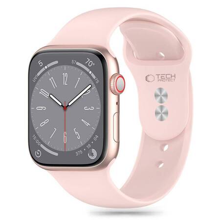 TECH-PROTECT SILICONE APPLE WATCH 6 / 7 / 8 / 9 / 10 / SE / ULTRA 1 / 2 (44 / 45 / 46 / 49 MM) LIGHT PINK