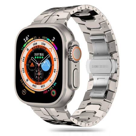 TECH-PROTECT STAINLESS LINE APPLE WATCH 6 / 7 / 8 / 9 / 10 / SE / ULTRA 1 / 2 (44 / 45 / 46 / 49 MM) TITANIUM